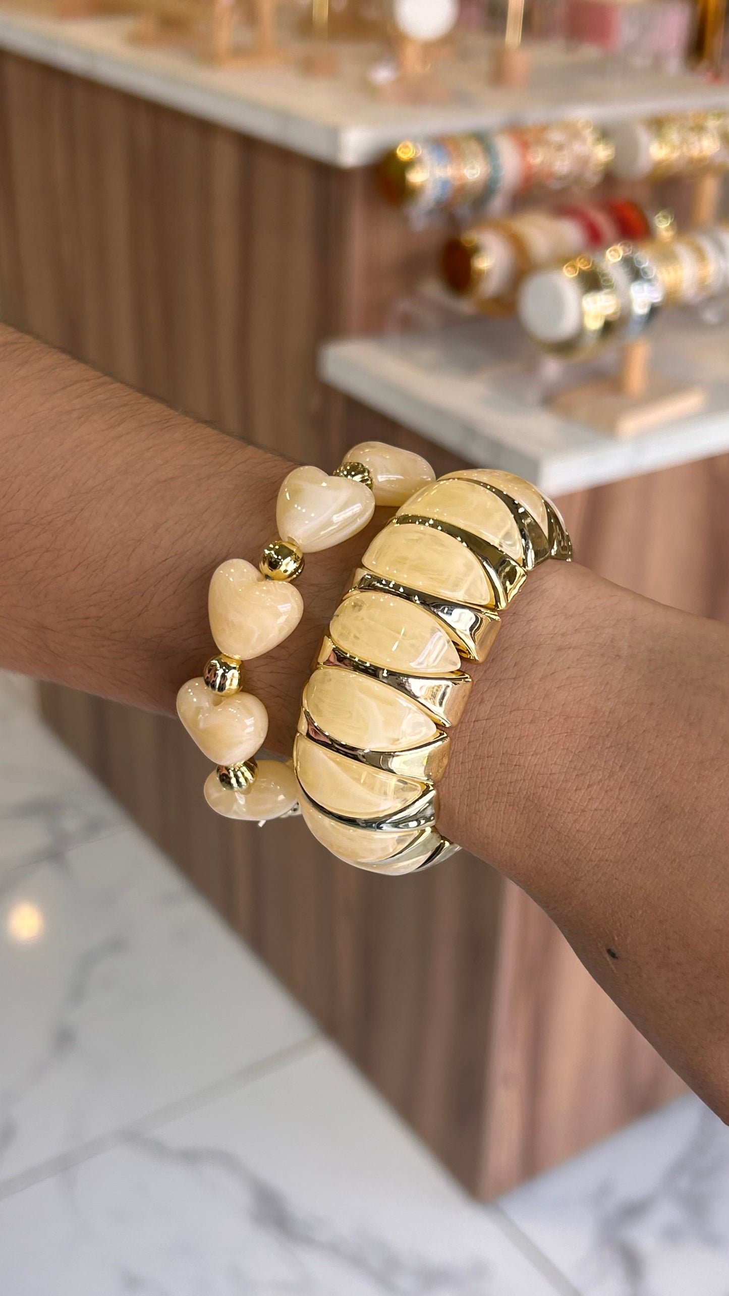 pulsera concha blanca