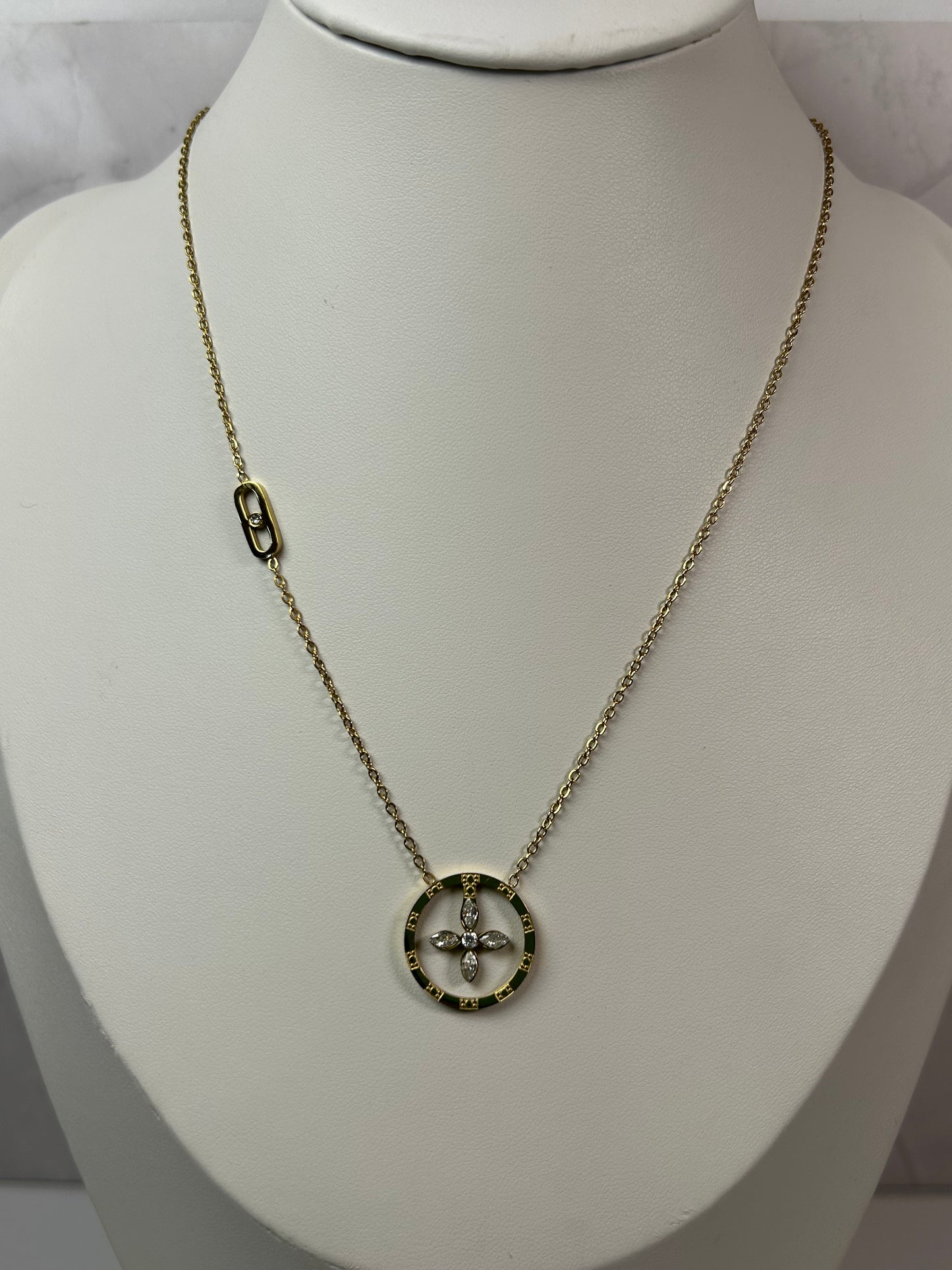 Collar flor de cristal