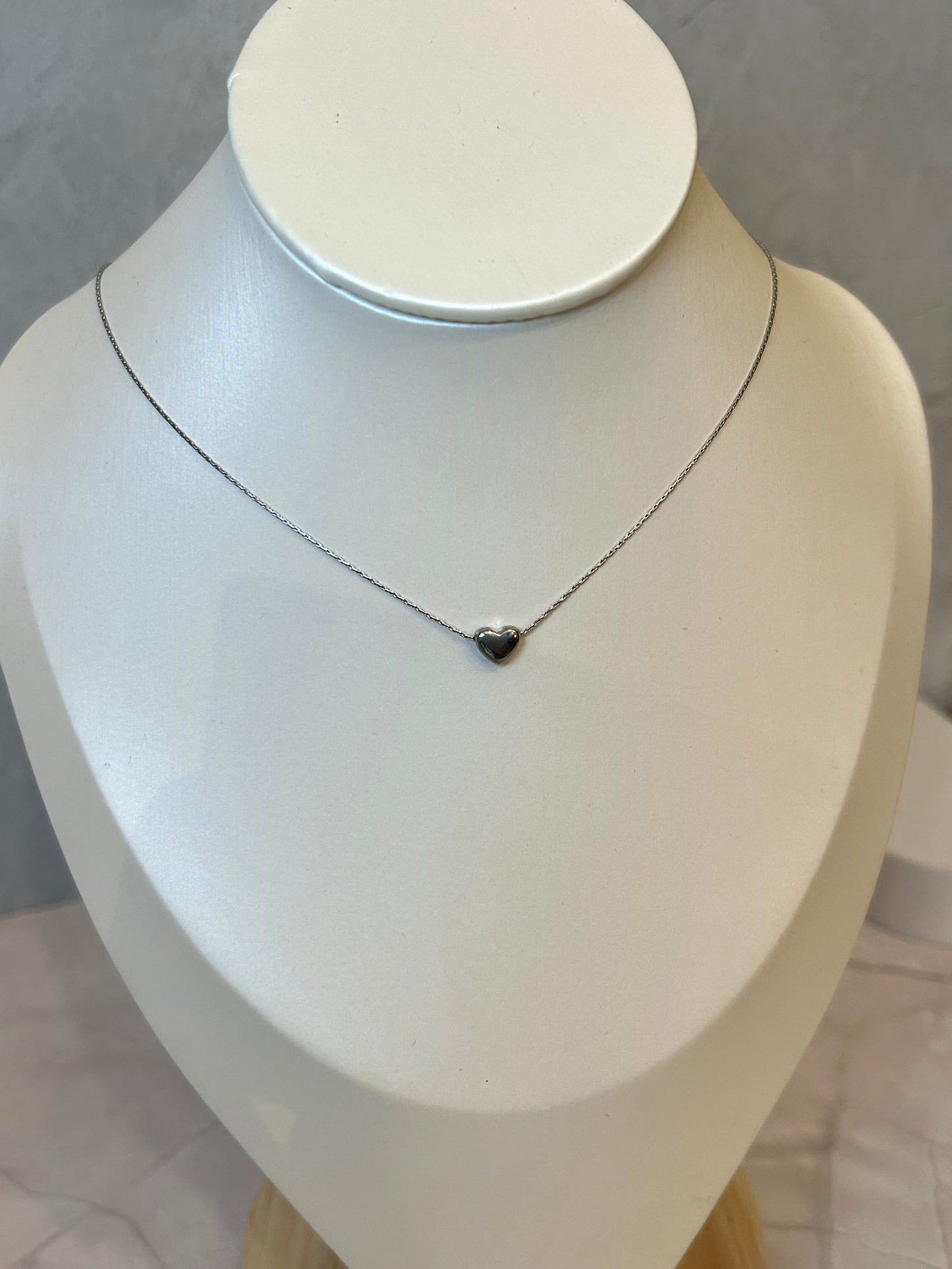 Collar corazon mini plata