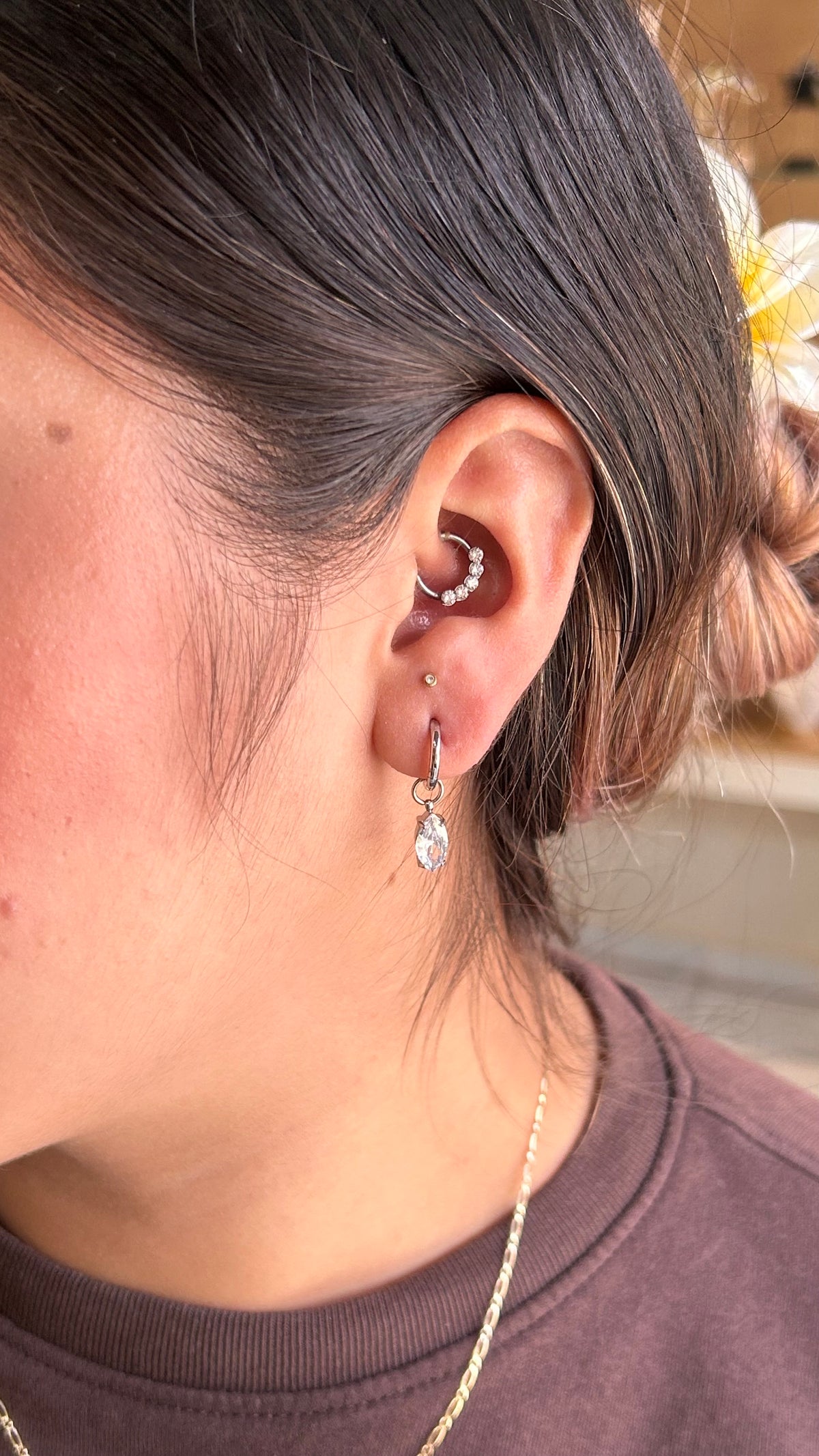 Hoops Diamond Silver