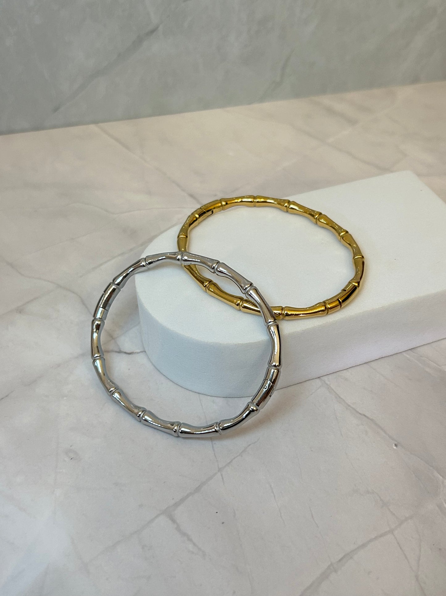 Brazalete bambú dorado