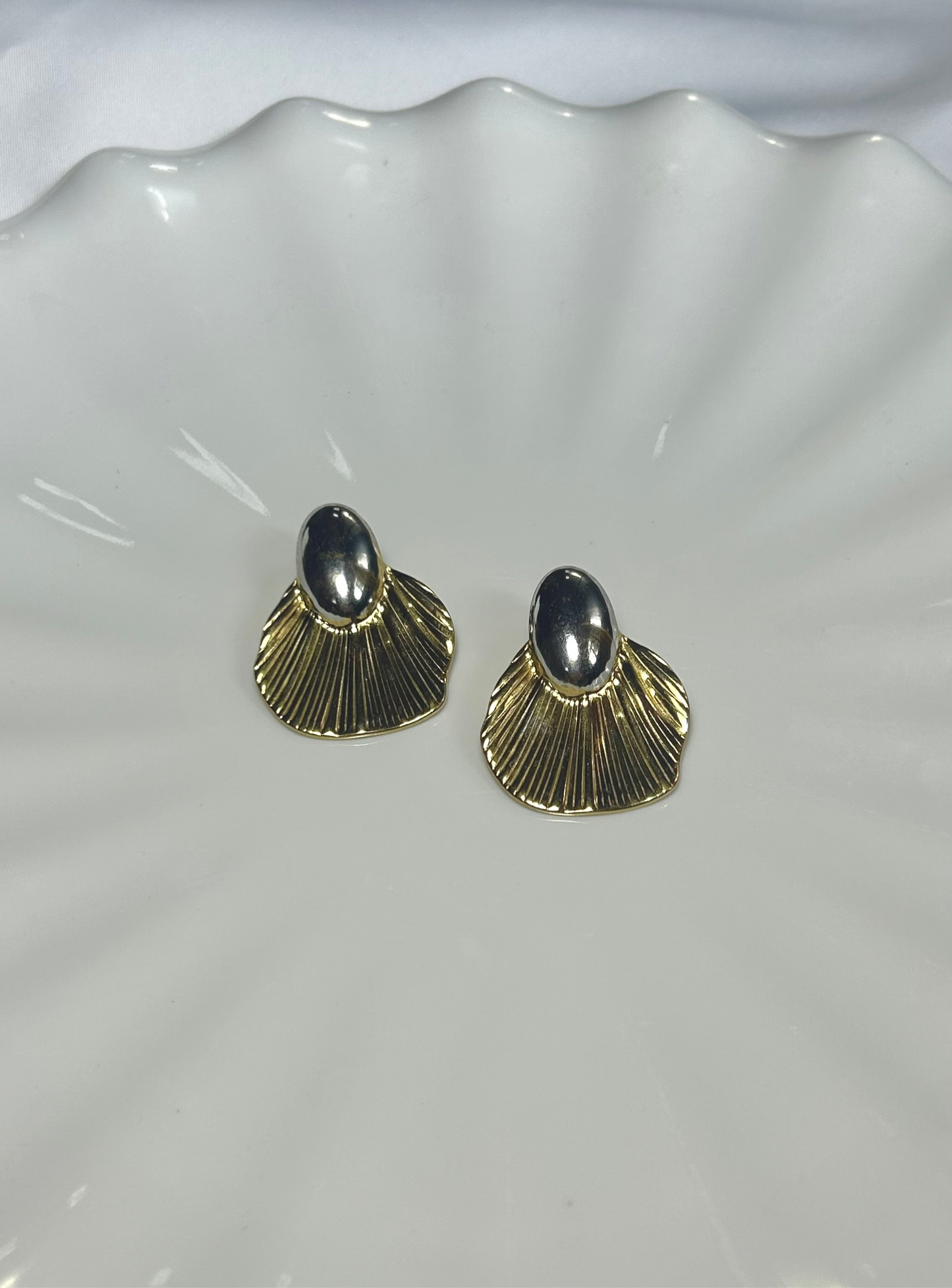 Aretes Clam Bicolor