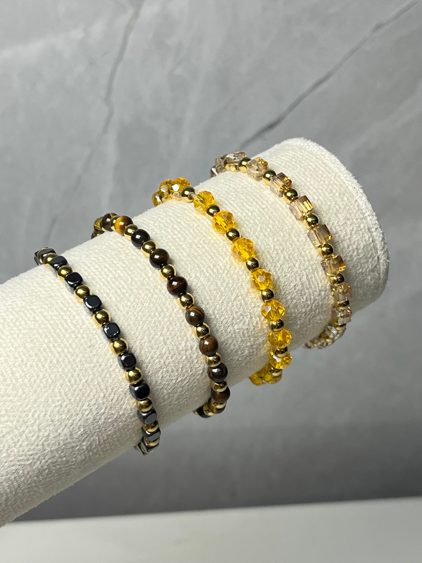 Pulsera Piedras Amarillo