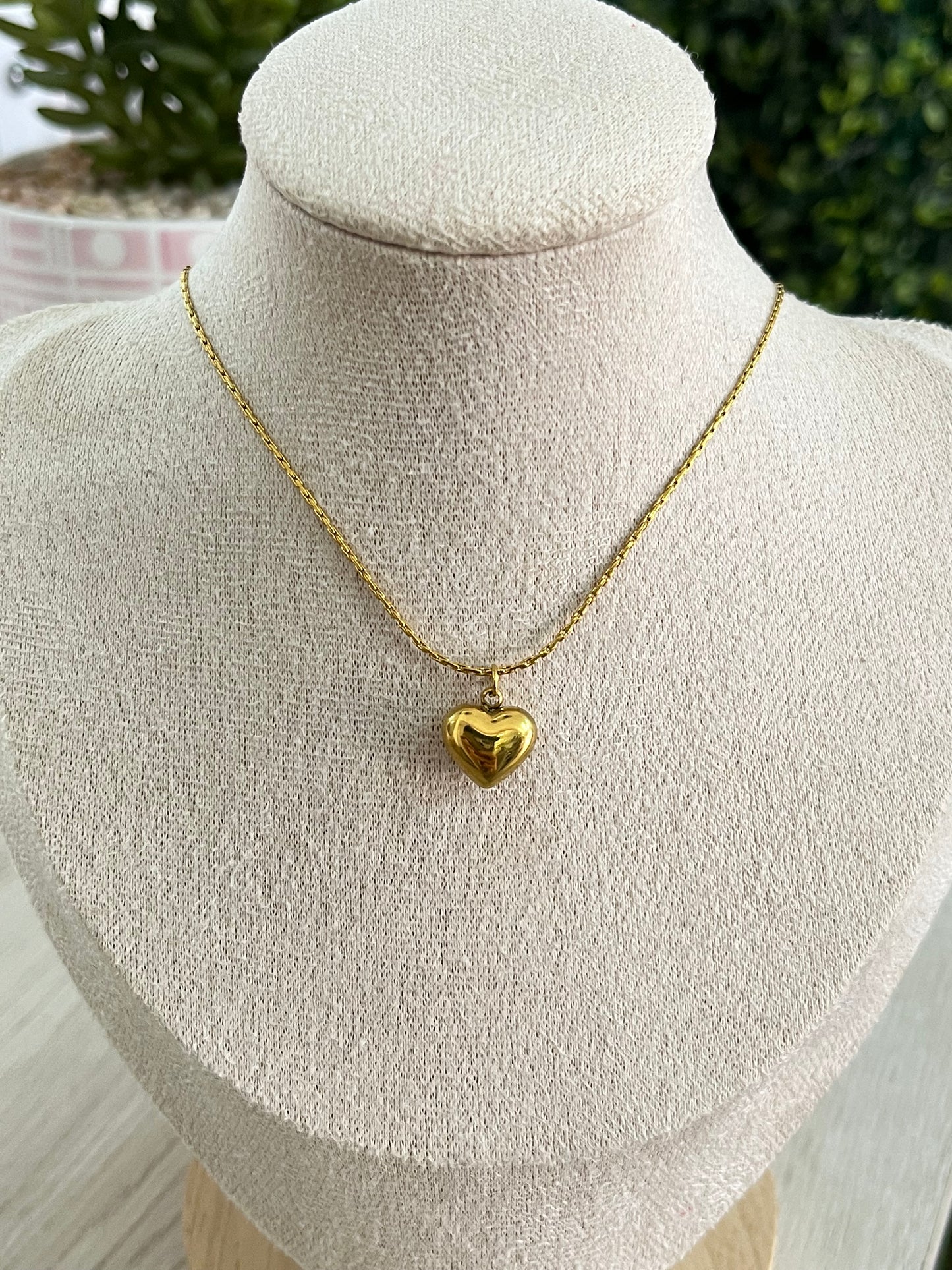 Collar Corazon Chunky