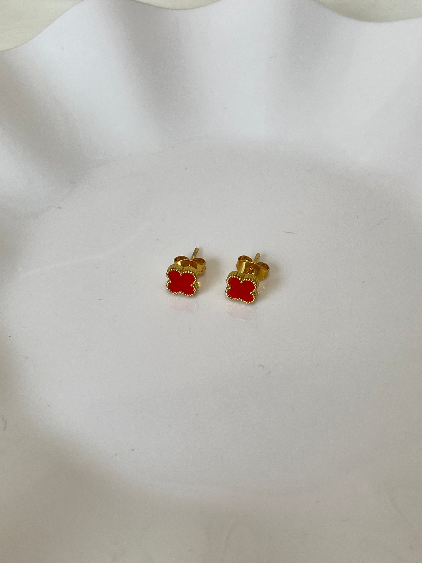 Aretes VC rojo mini