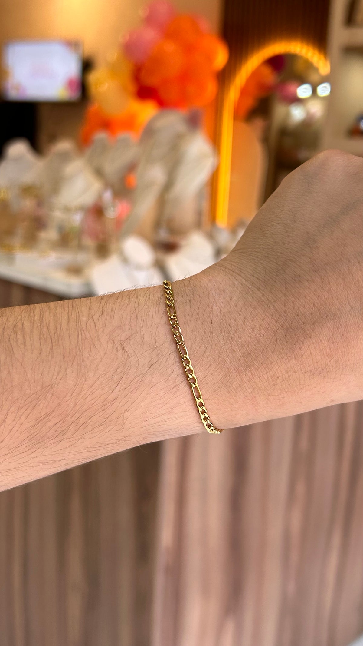 pulsera básica dorada