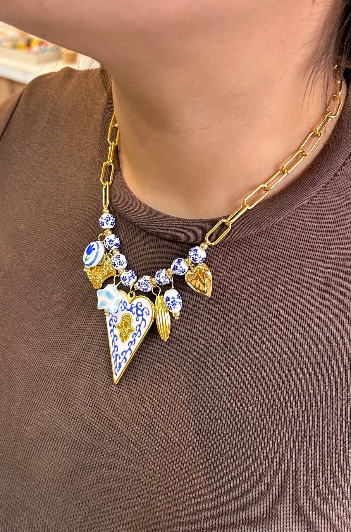 Collar talavera azul