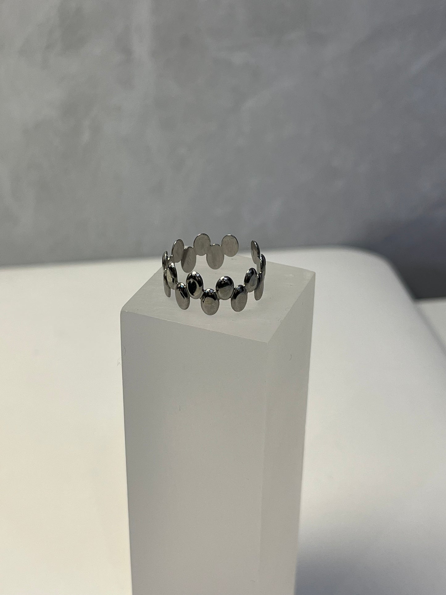 Anillo Bubble Brick Plata