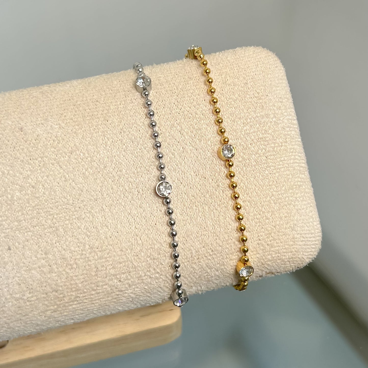 Pulsera Bubble Diamond Plata