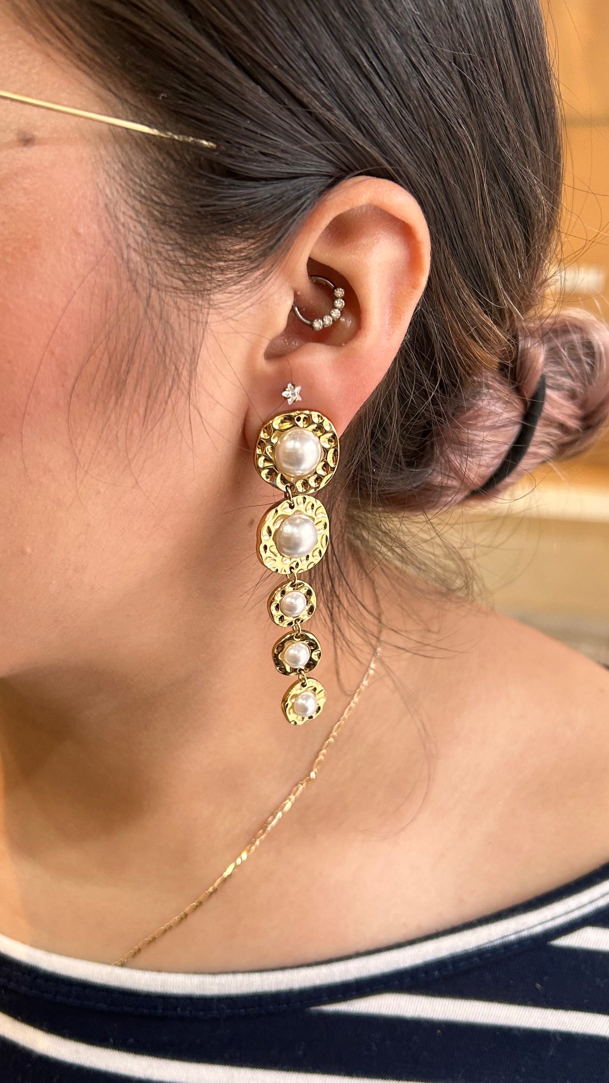 Aretes pearly night