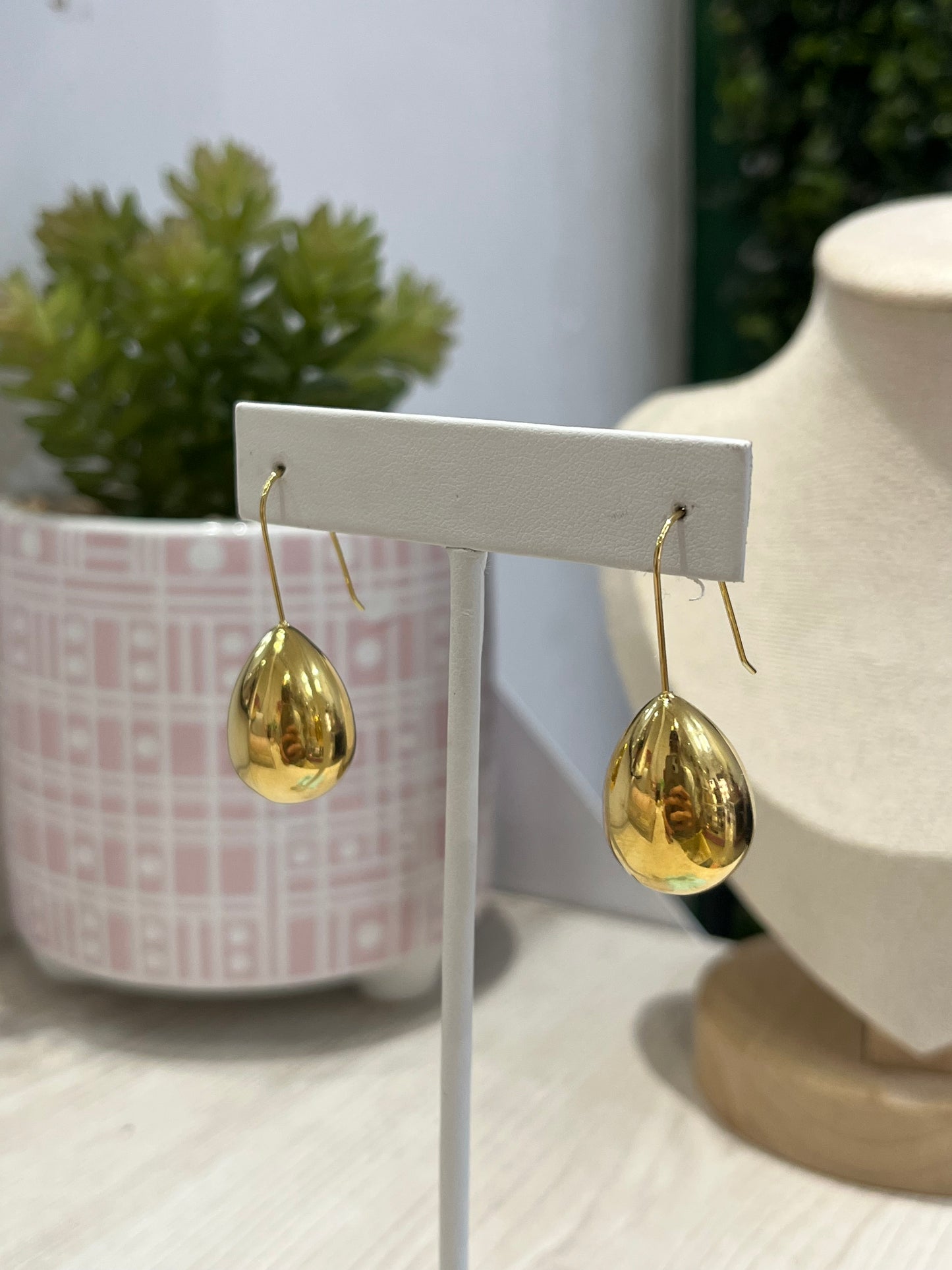Aretes Droping Gold