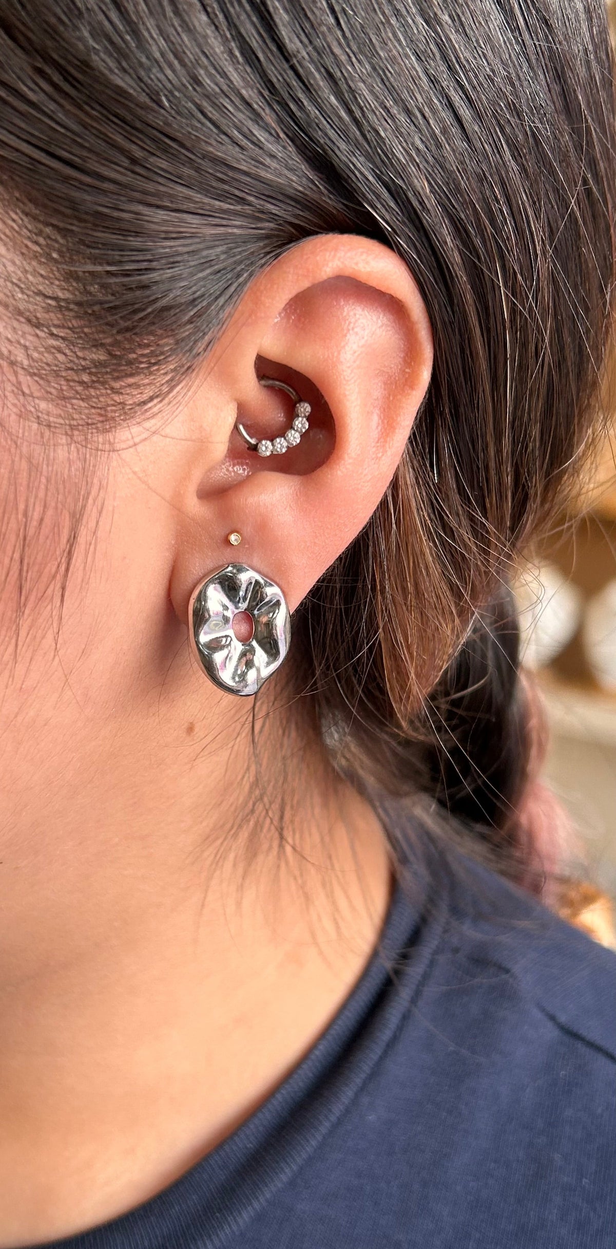 Aretes Grape Mini Plata