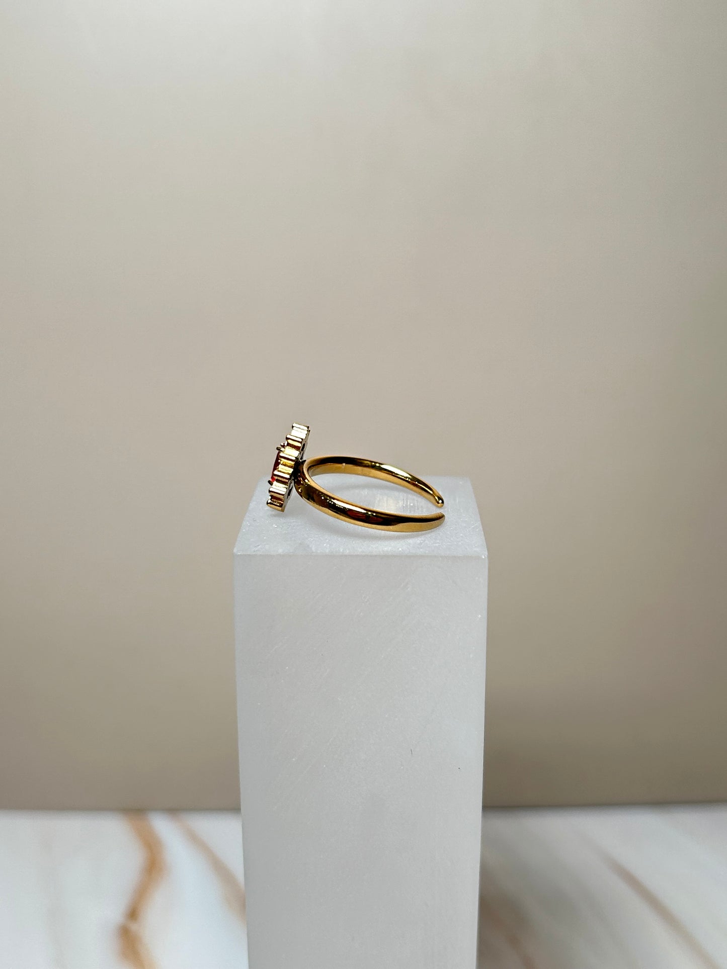 Anillo brillo red golden