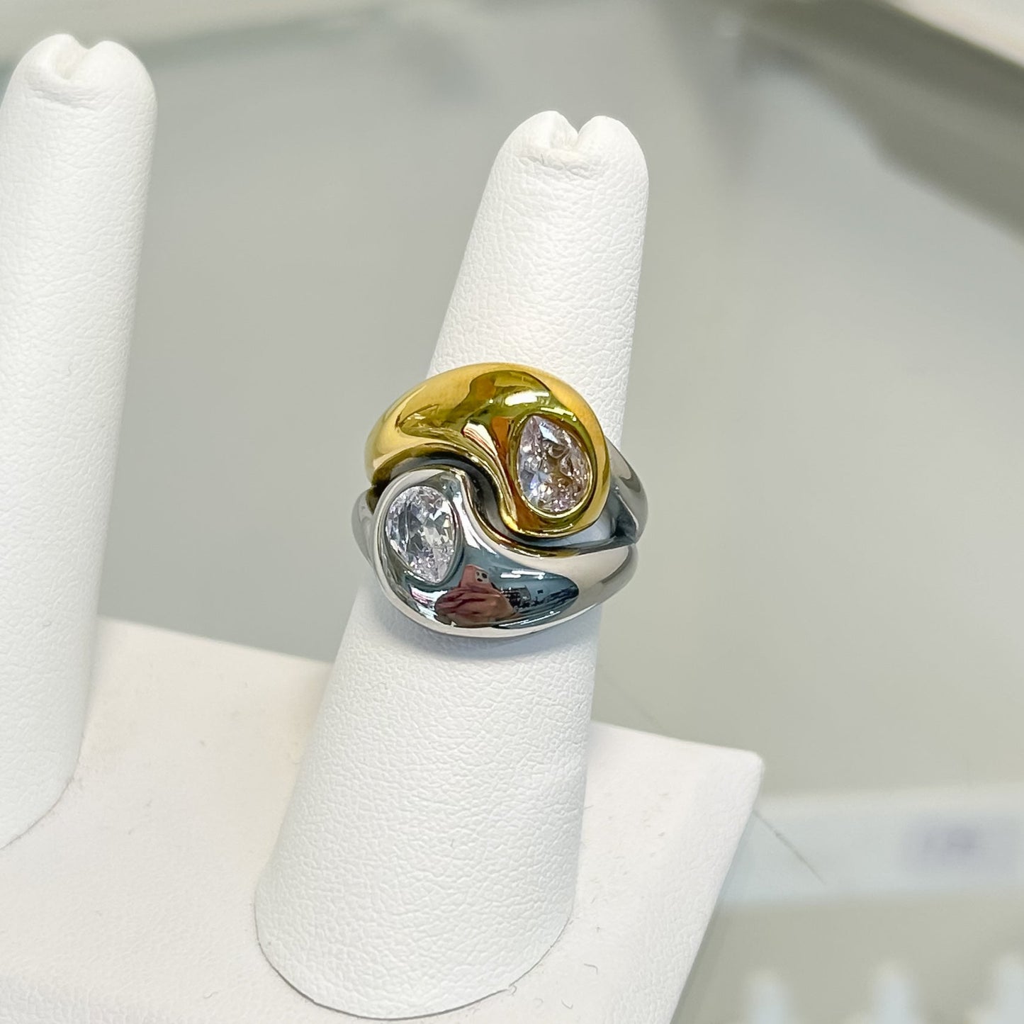 Anillo YinYang Bicolor