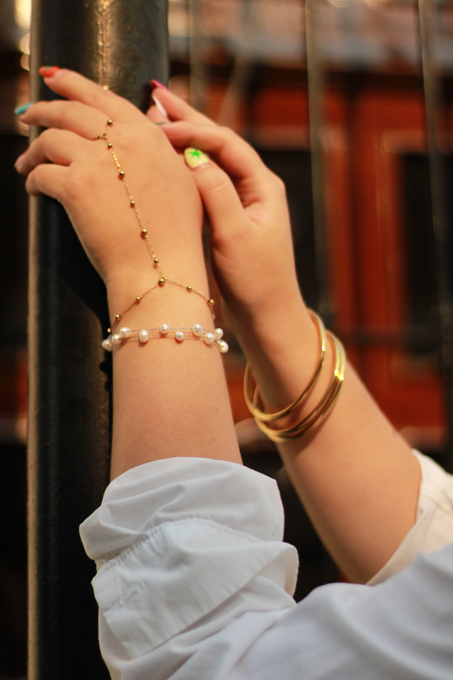 Pulsera & Anillo Dorado