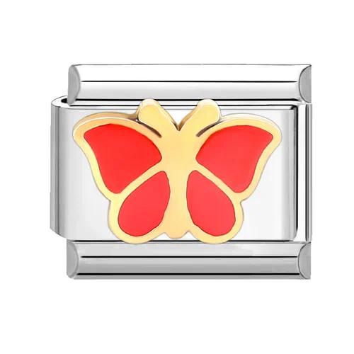 Charm Red Butterfly