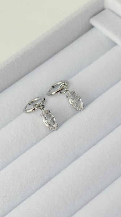 Hoops Diamond Silver