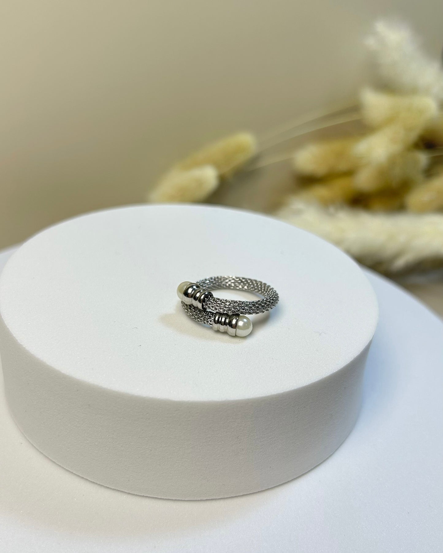 Anillo Spring Pearl Silver