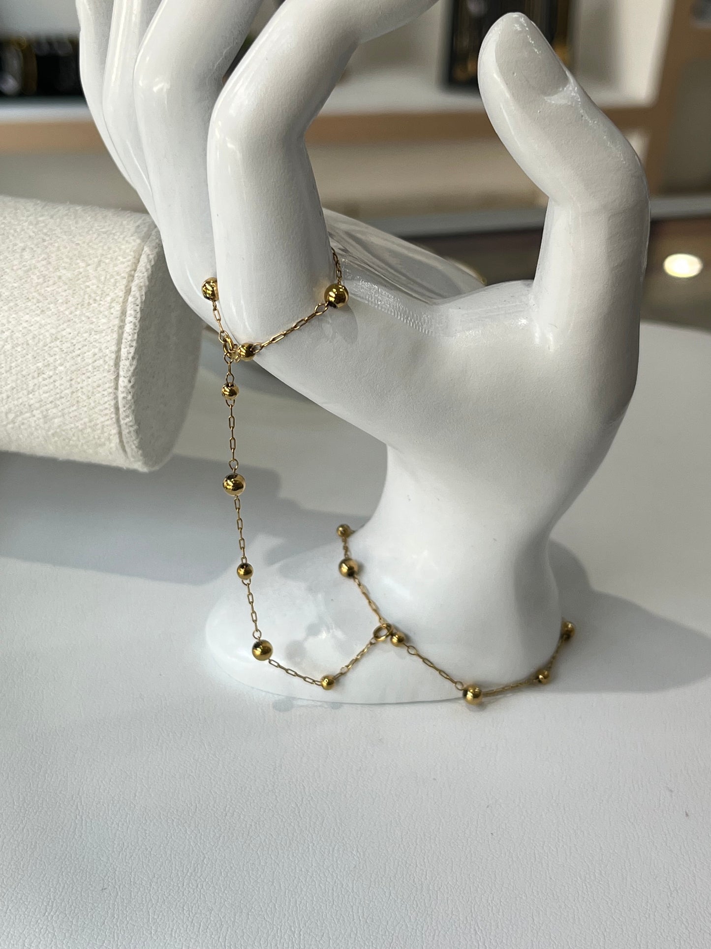 Pulsera & Anillo Dorado