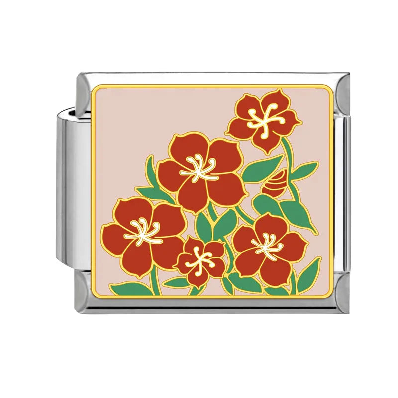 Charm Flor Roja