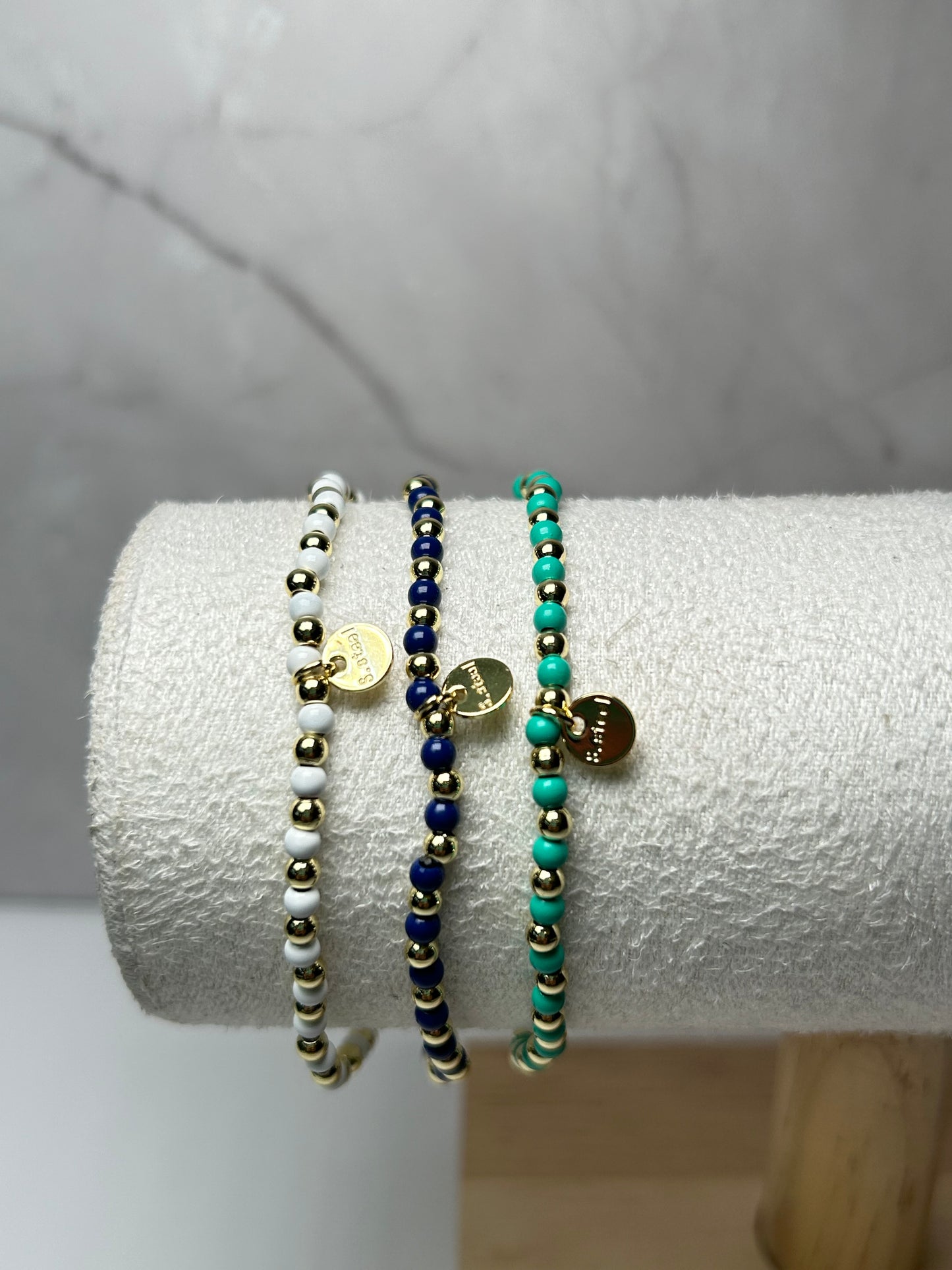 Pulsera bolitas green