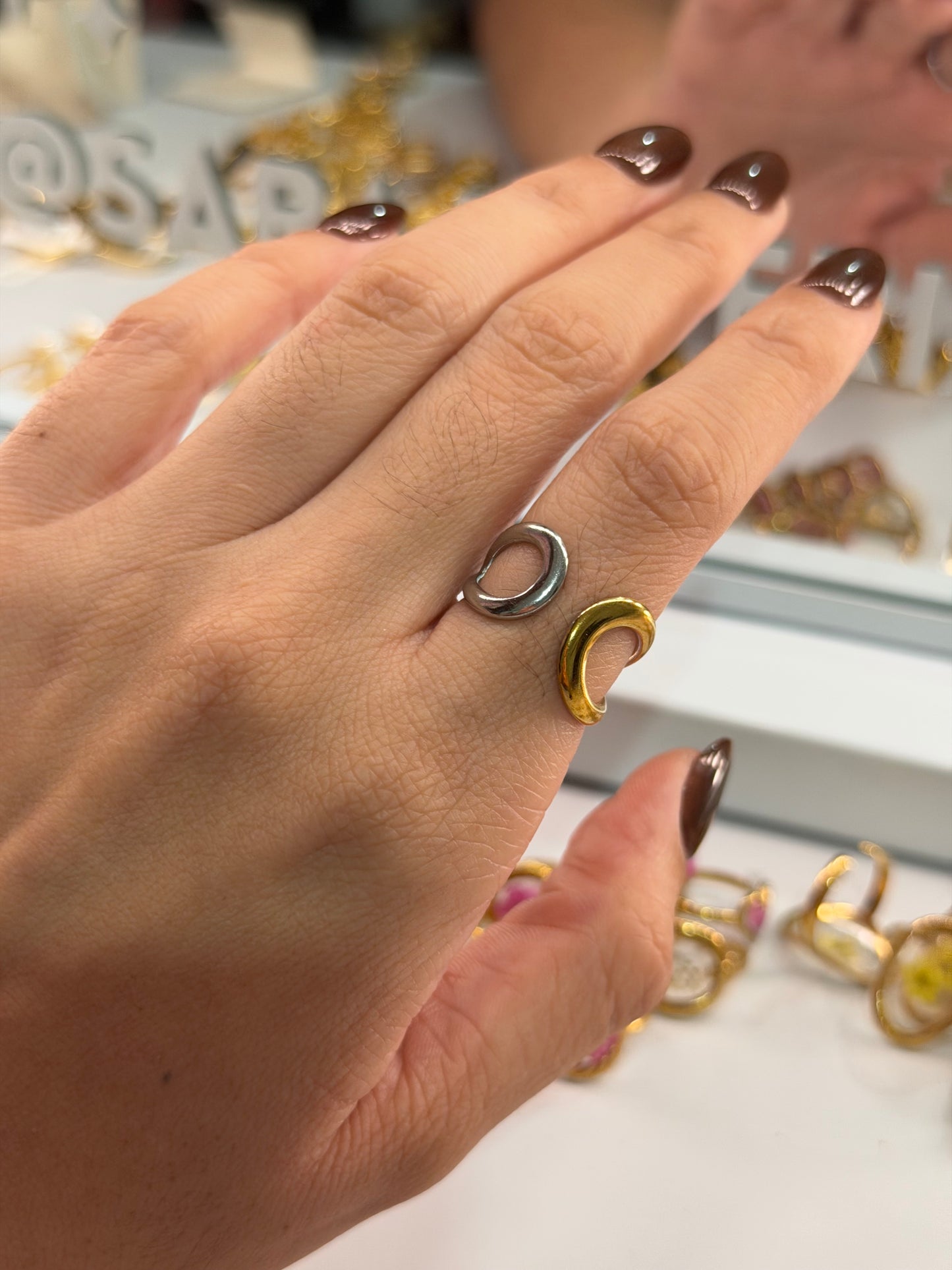 Anillo bicolor