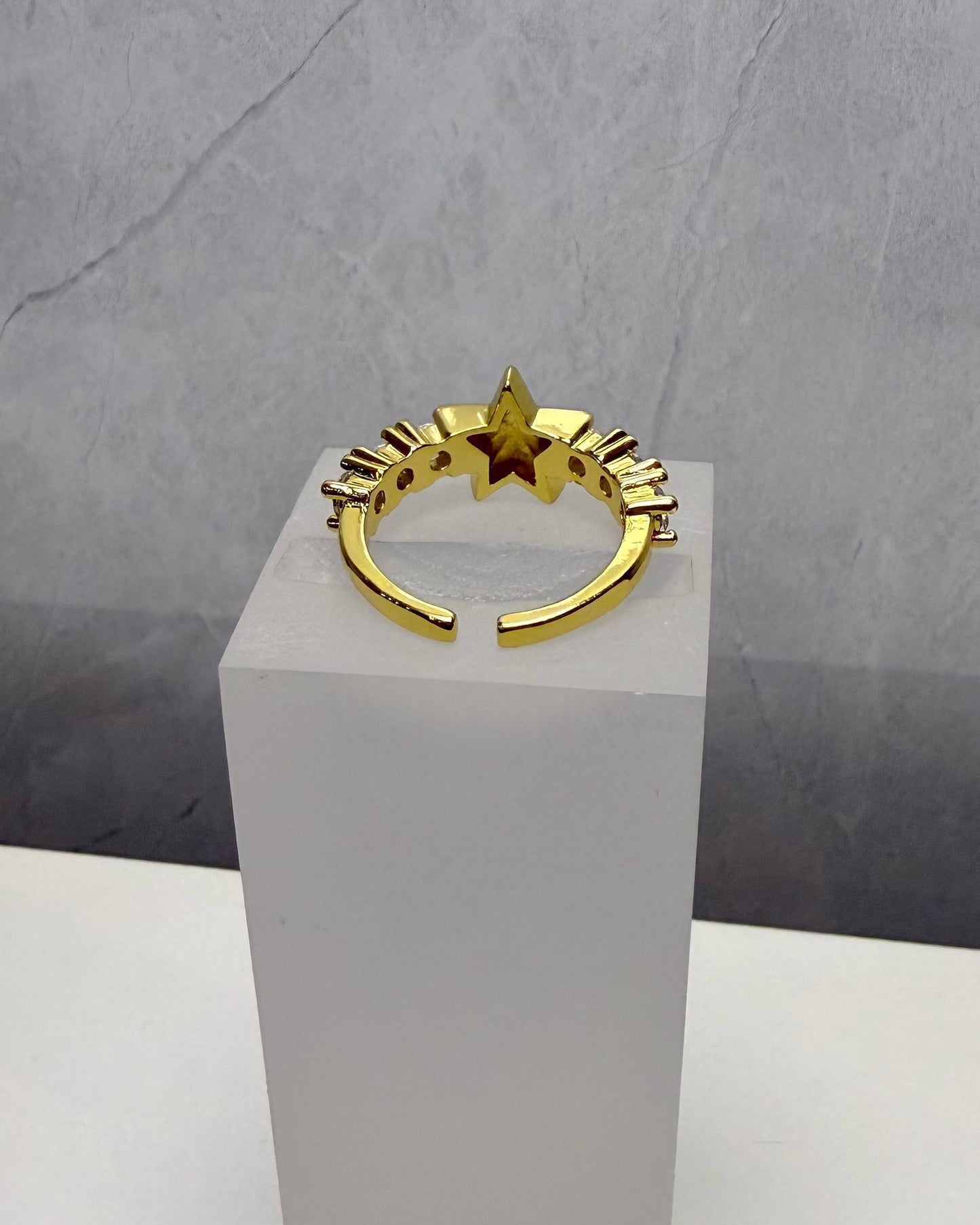 Anillo Estrella con cristales