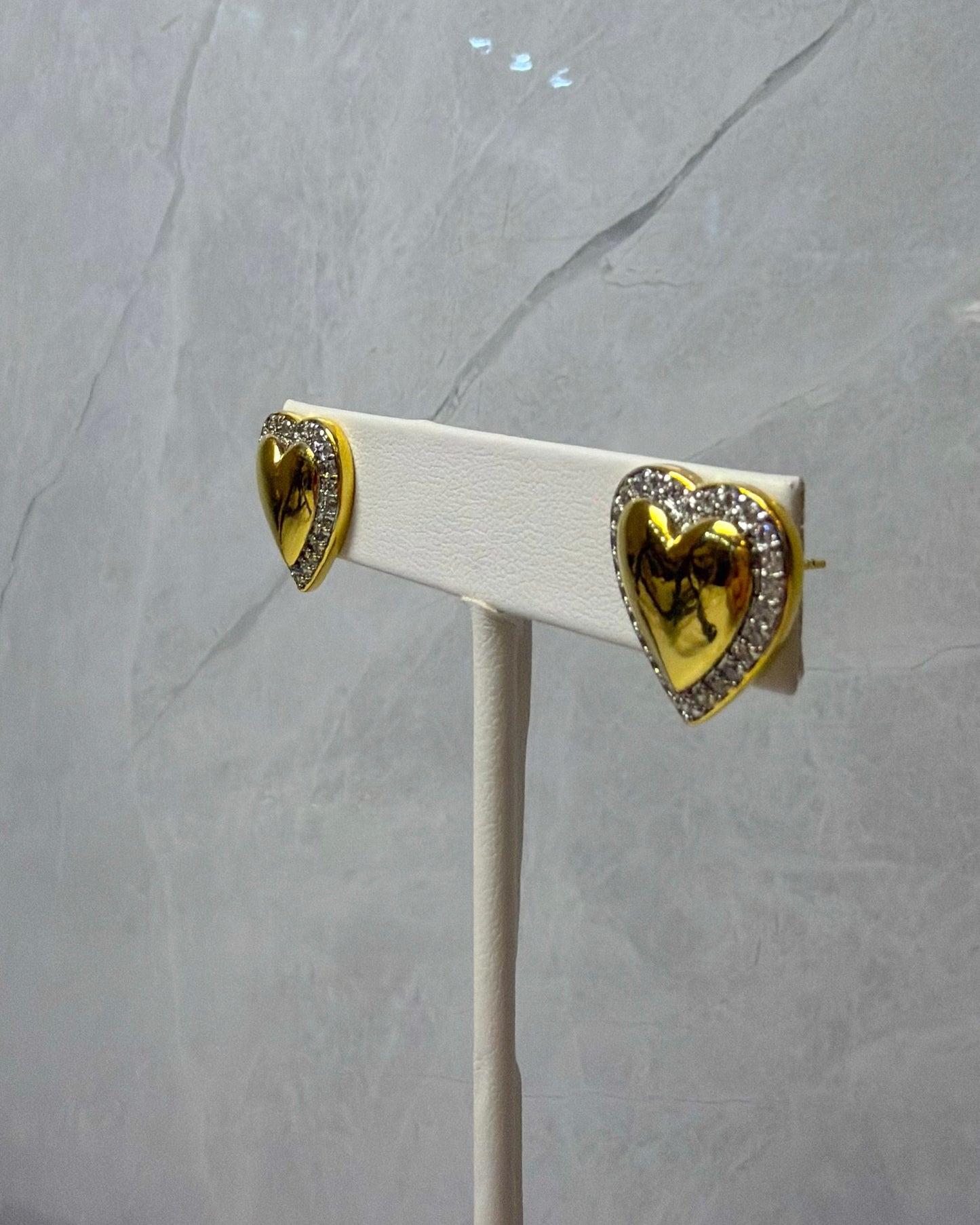 Aretes Crystal heart