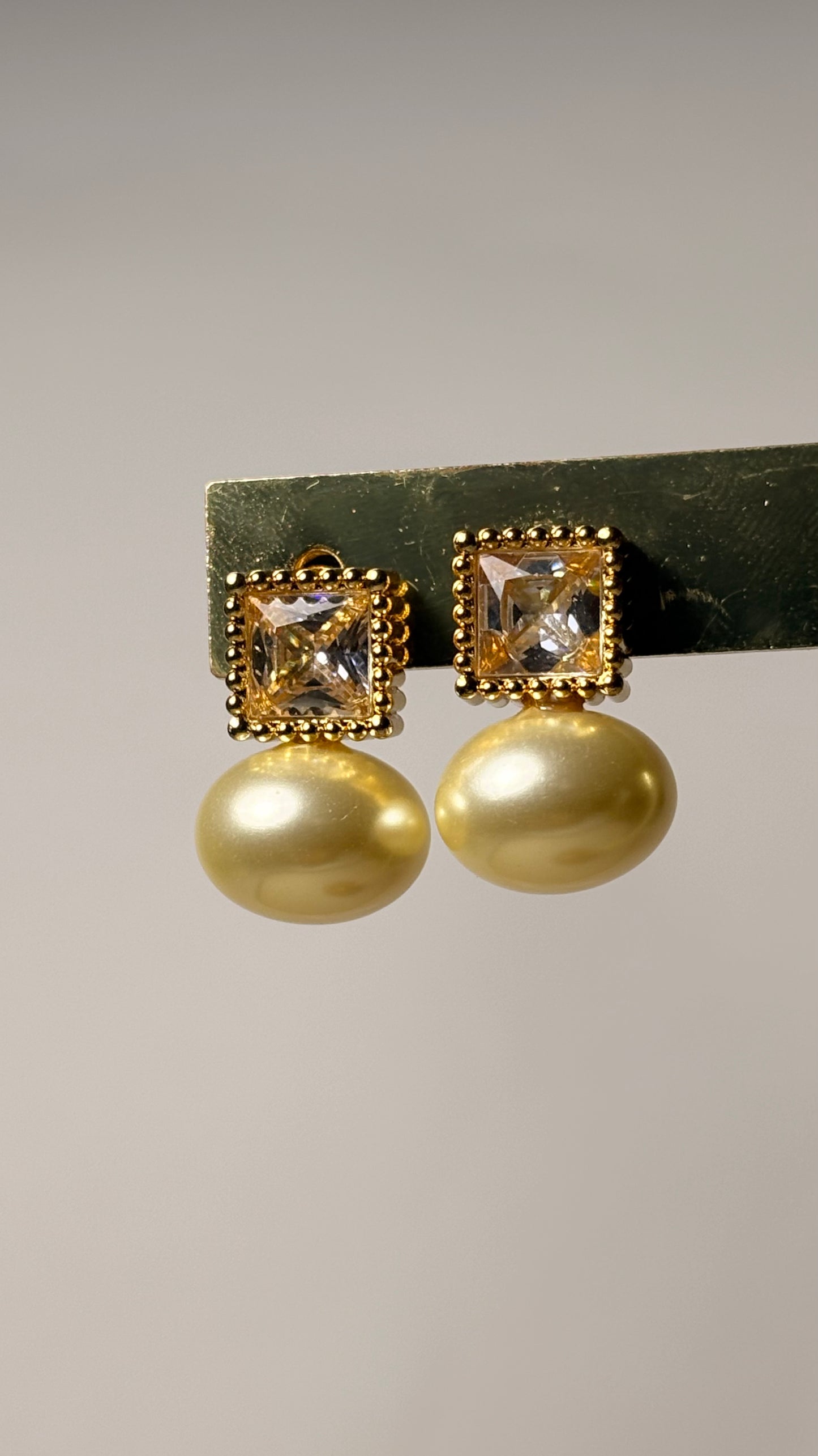 Aretes Diamond Pearl
