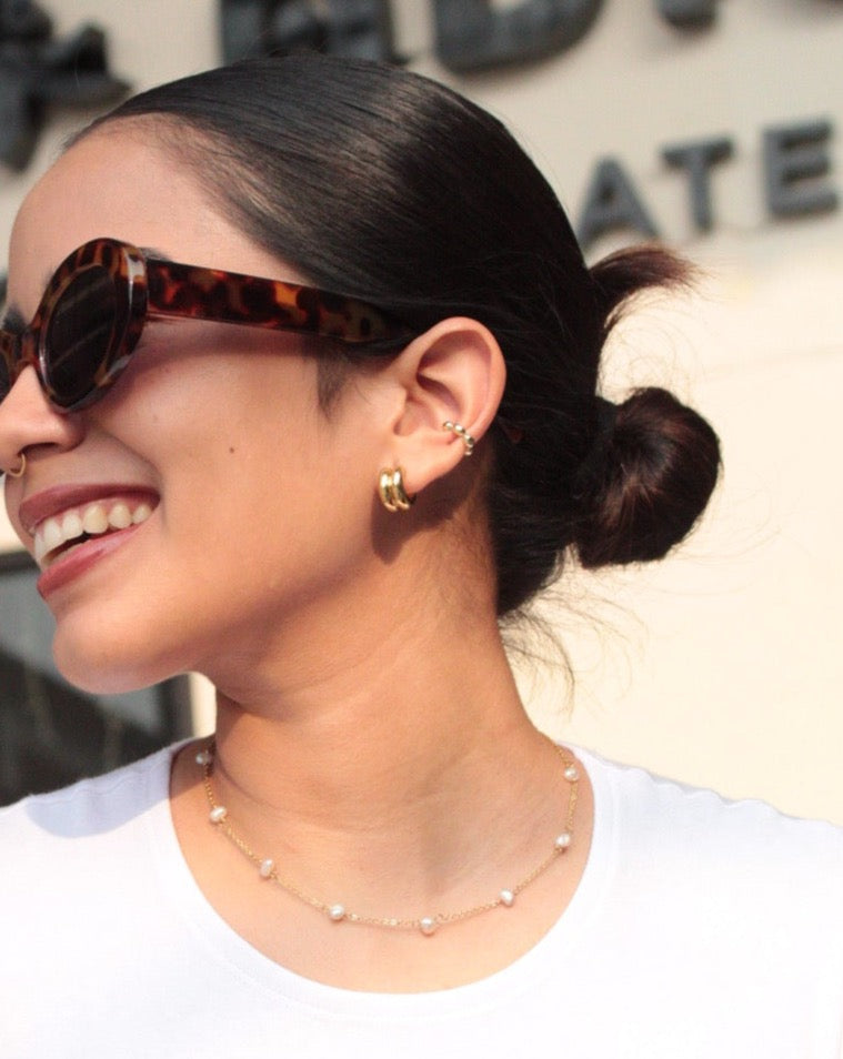 Aretes Doble Mini Gold