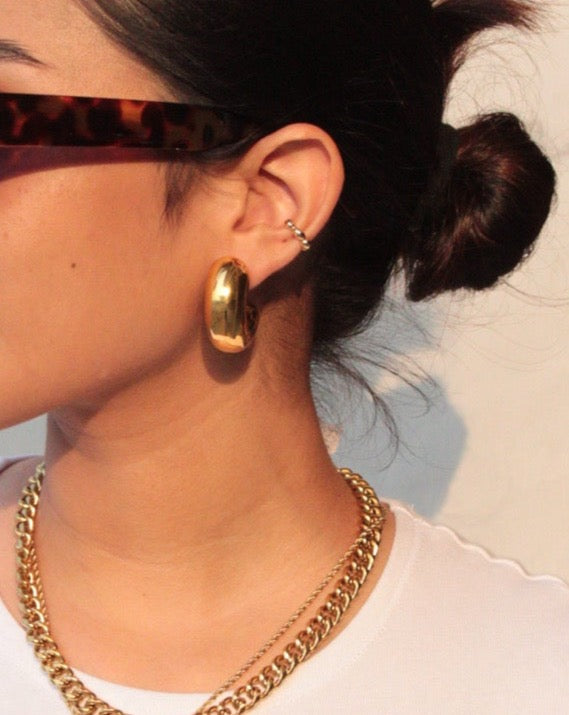 Aretes Chunky Gold