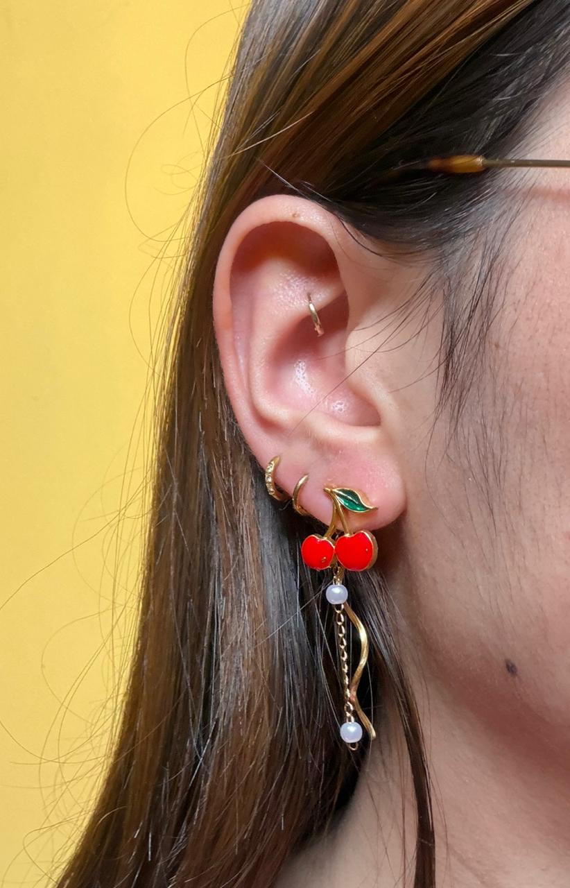 Aretes Cereza