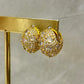 Aretes brilloso dorado