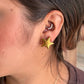 Aretes Estrella Globo Dorado