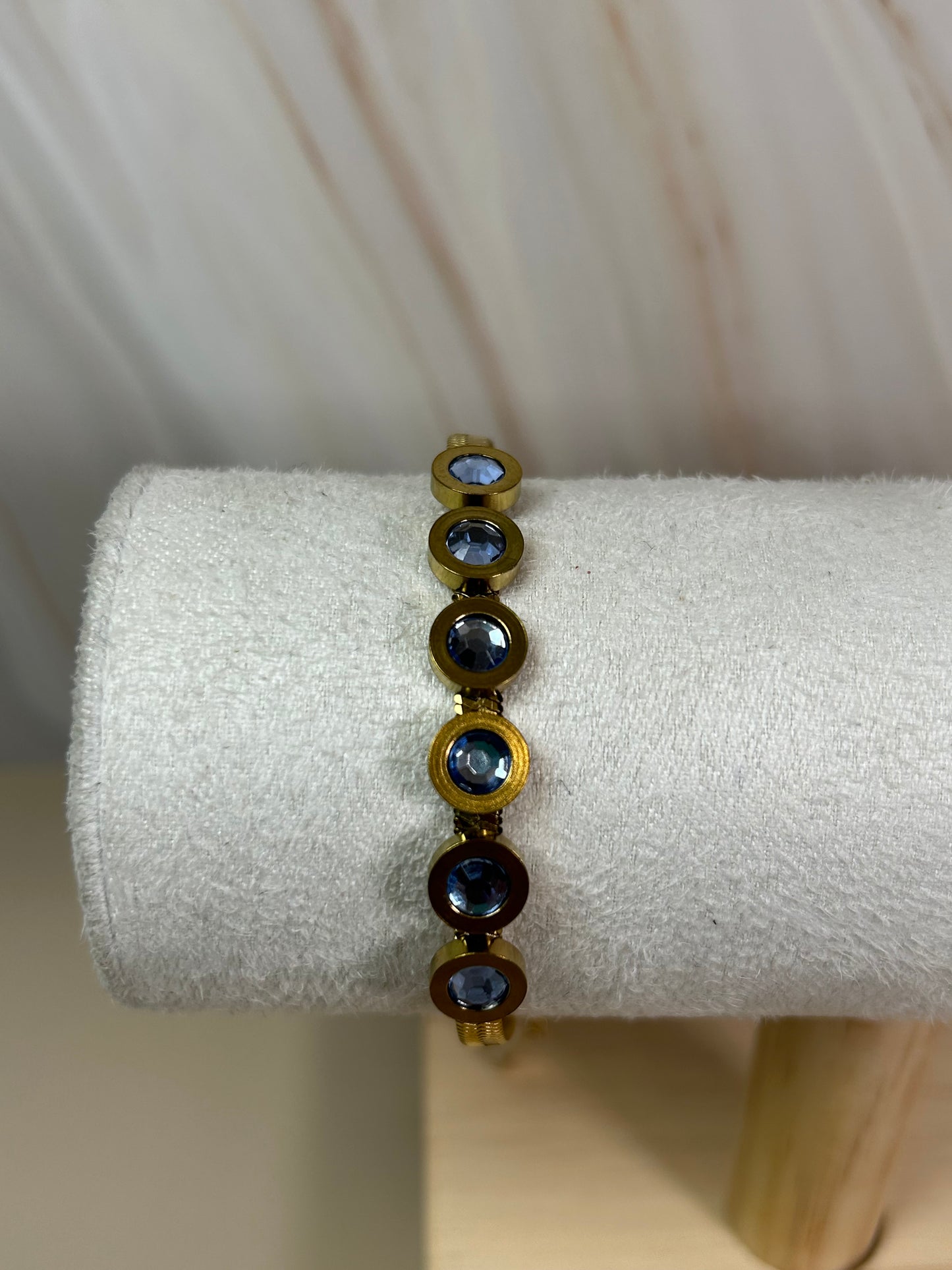 Pulsera ojo de gato azul
