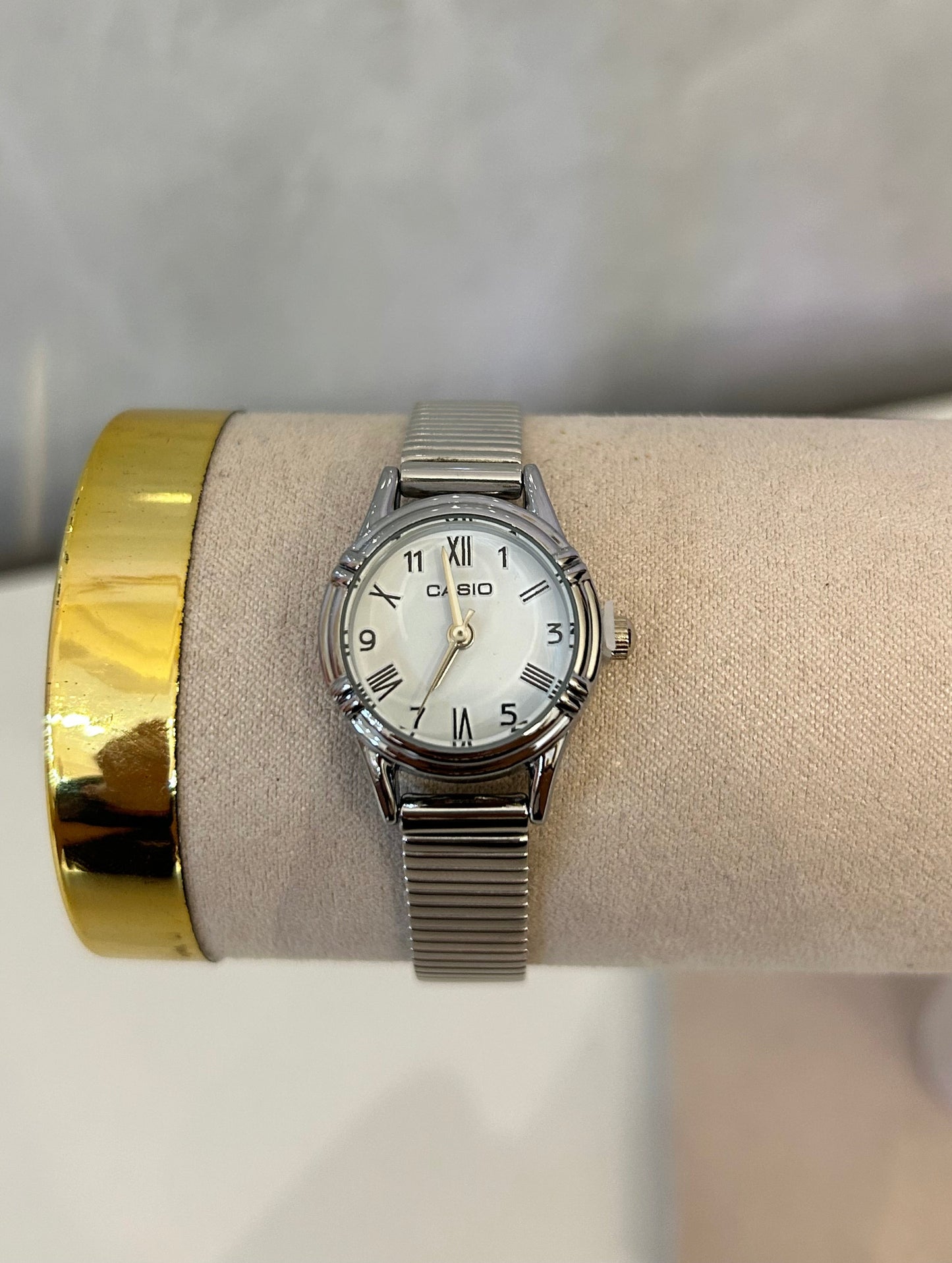 Reloj circular mini plata