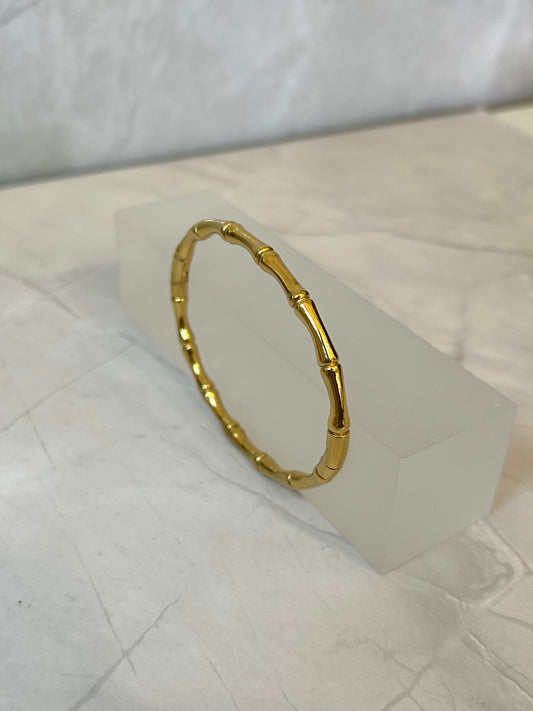 Brazalete bambú dorado