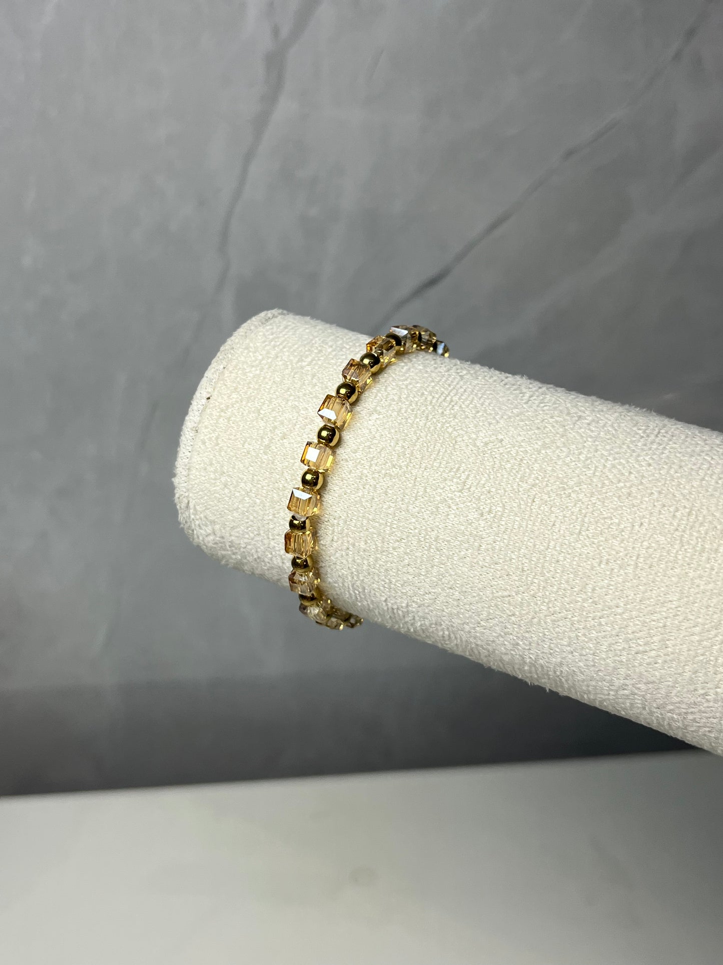 Pulsera Piedras Beige