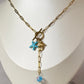 Collar estrella de mar azul chain