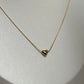 Collar mini corazon dorado