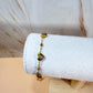Pulsera heart glitter golden