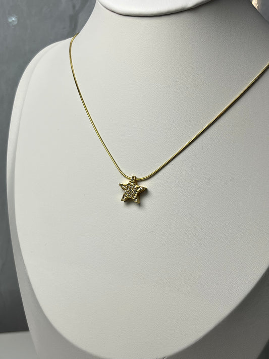 Collar Estrella Shine Gold