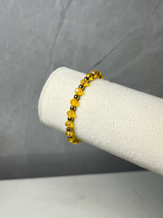 Pulsera Piedras Amarillo