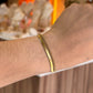 pulsera doble lisa cadena dorada
