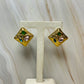 Aretes piedras cuadradas