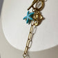 Collar estrella de mar azul chain