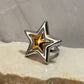 Anillo estrella chunky bicolor