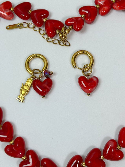 Aretes Reyna roja