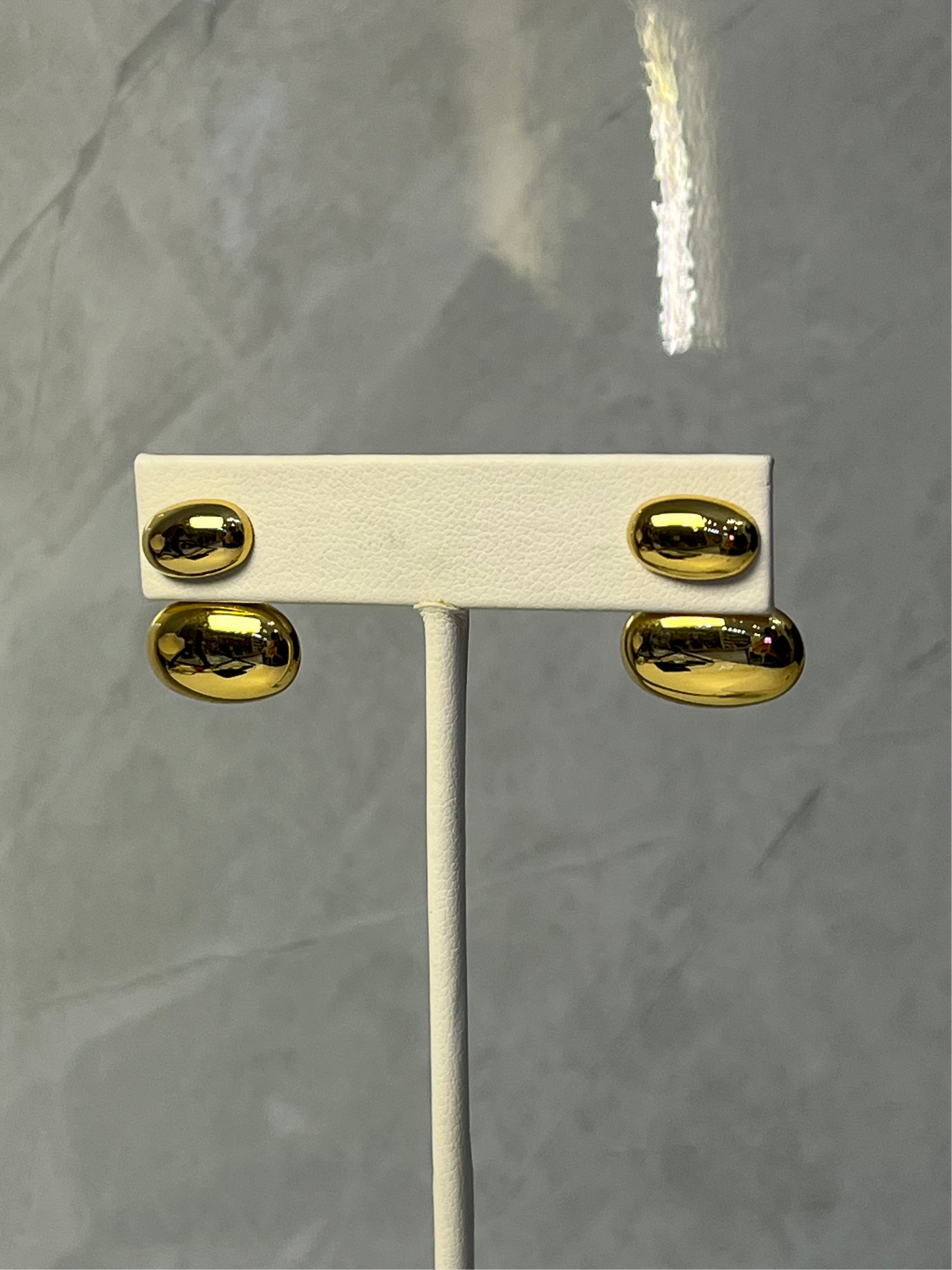 Aretes Double Drop Gold