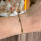 pulsera basica balines dorado